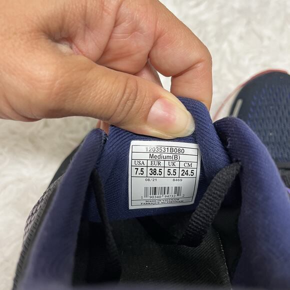 Brooks Adrenaline GTS 22 Blue Womens Sneakers size US 7.5 B Running Shoes - Picture 7 of 11